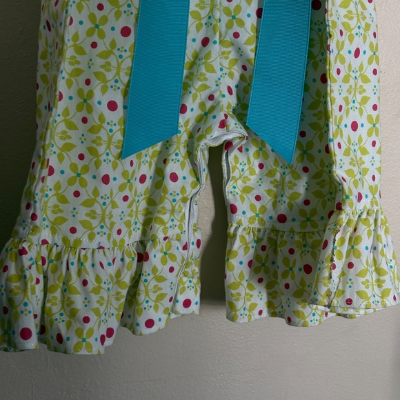 Anvy Kids one piece outfit; ruffles, ribbon bow, buttons; size 3T; NWT - Picture 4 of 8